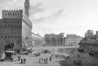 Roberto Roberti - Piazza della Signoria (1822)