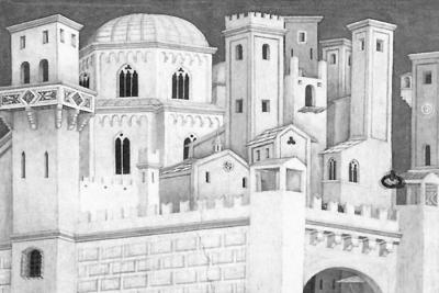 Giotto, detaliu din Ritorno di Cristo a Gerusalemme